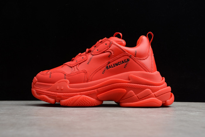 bl triple s trainers letters red h903p8122
